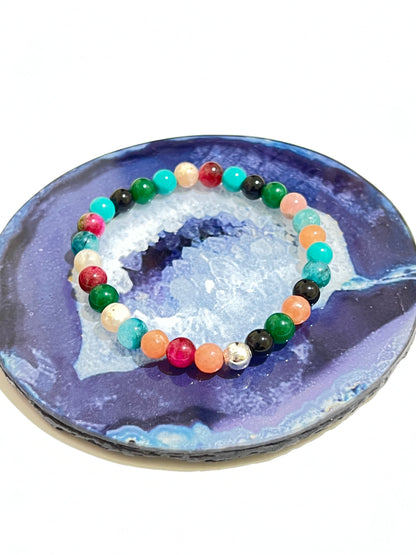 Unisex Colourful Gemstone Bracelet - Ima Artistry 