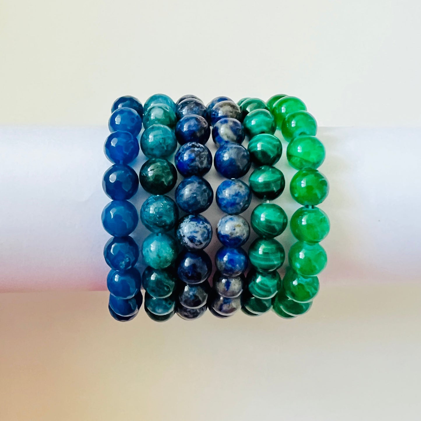 Unisex 8mm Semi Precious Gemstones Bracelet Ima Artistry