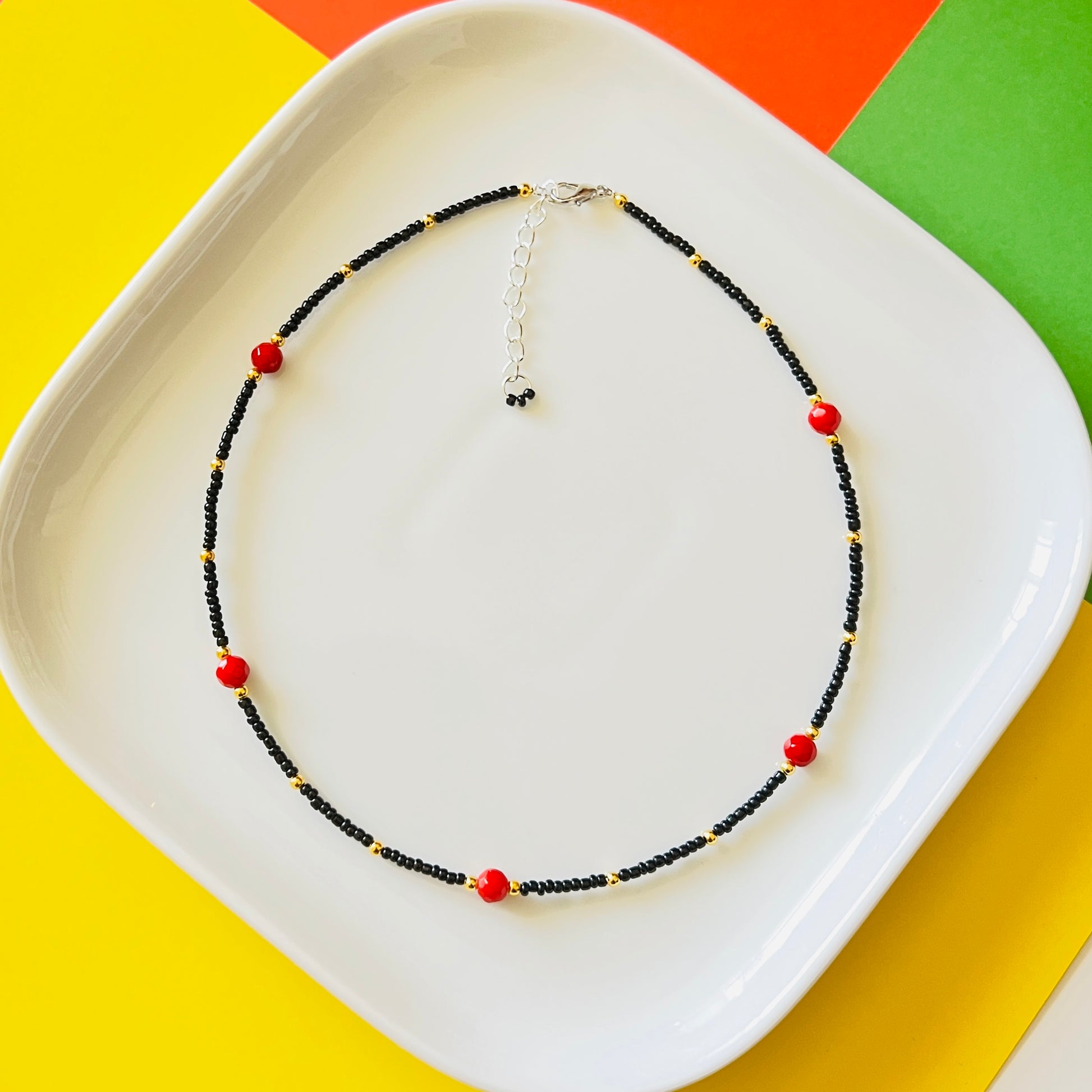 Seed Beaded Choker-Necklace Ima Artistry