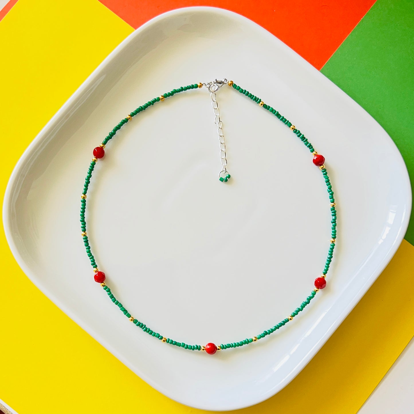 Seed Beaded Choker-Necklace Ima Artistry