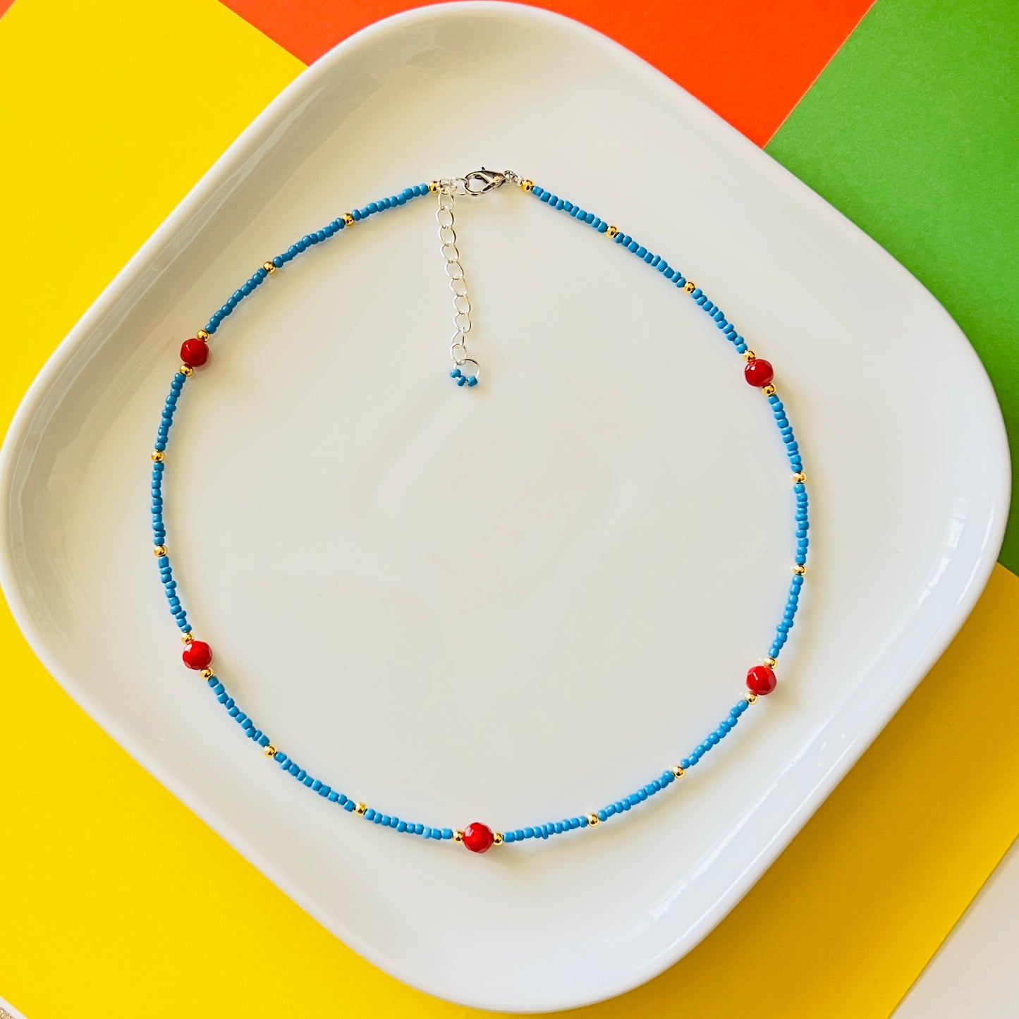 Seed Beaded Choker-Necklace Ima Artistry