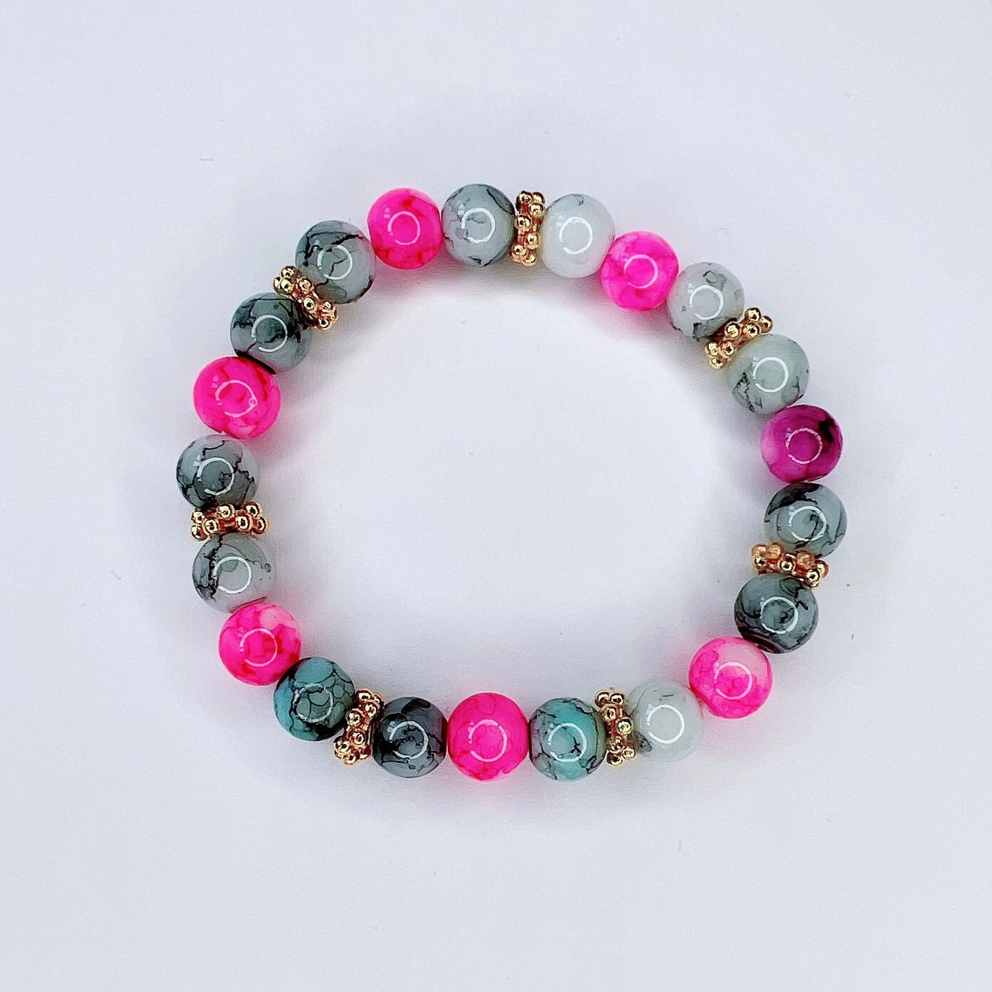 Marble Effects Multicoloured Bracelet Ima Artistry