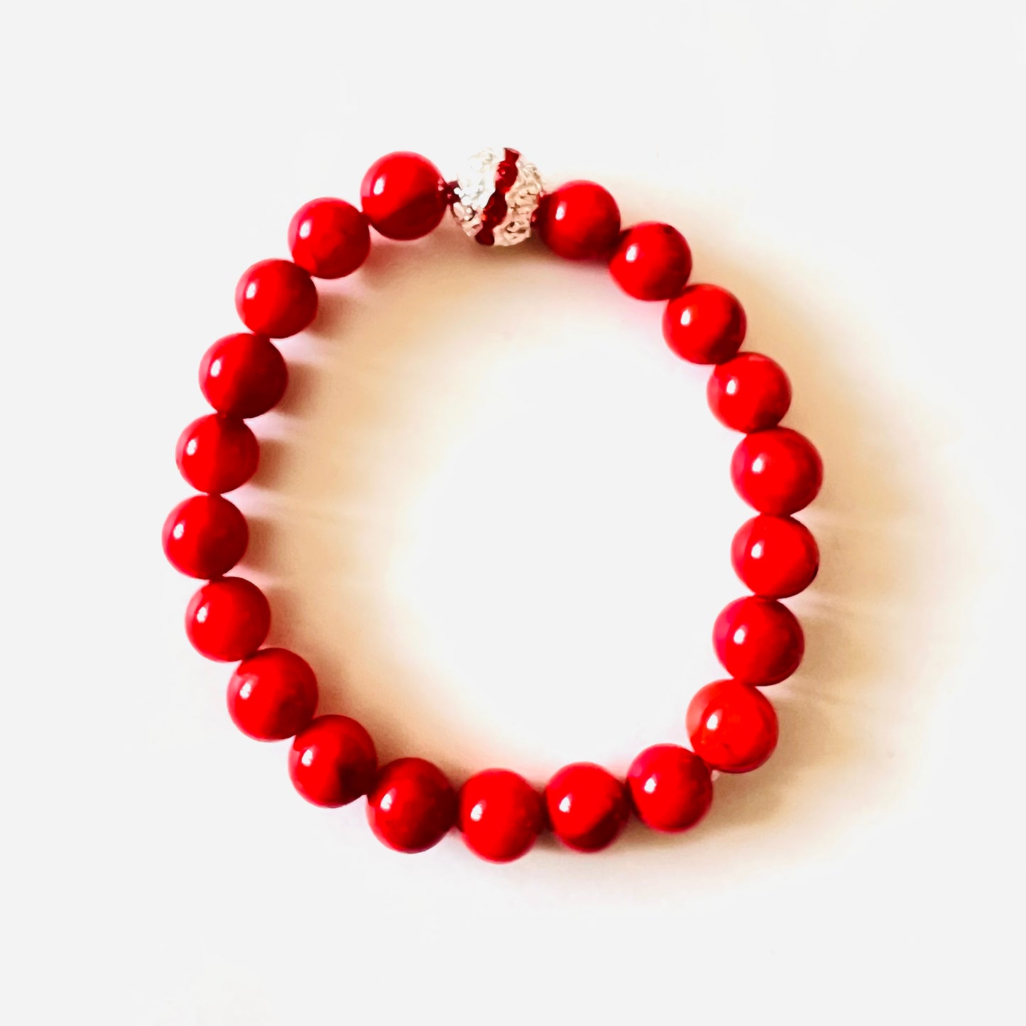 Natural Coral Red Gemstone Jewellery set Ima Artistry