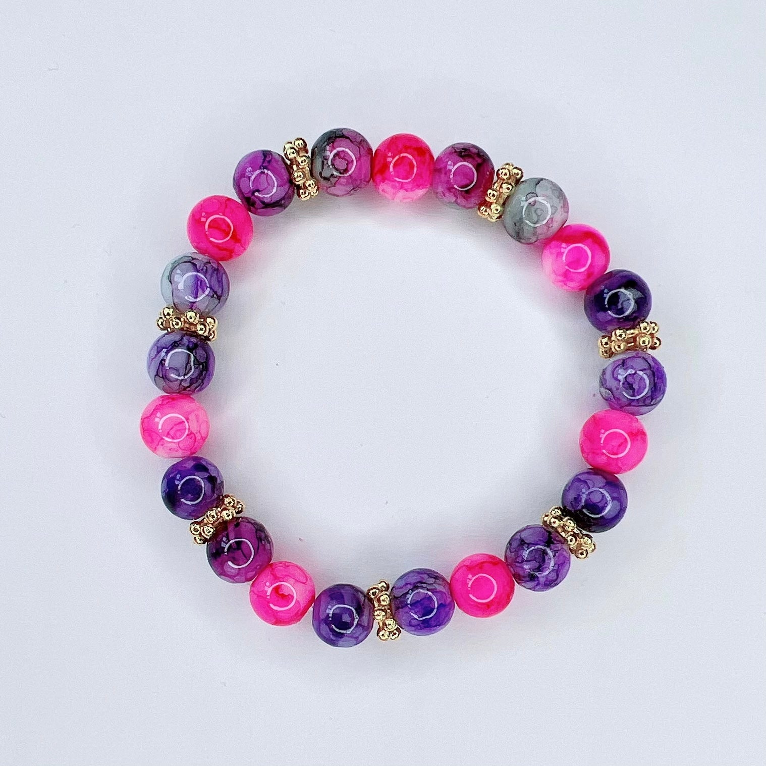 Marble Effects Multicoloured Bracelet Ima Artistry