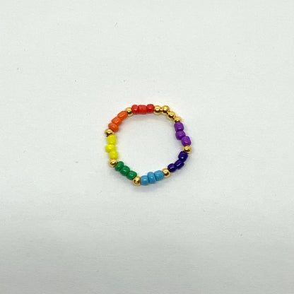 Seed Beaded Hoop Earrings & Rings Ima Artistry