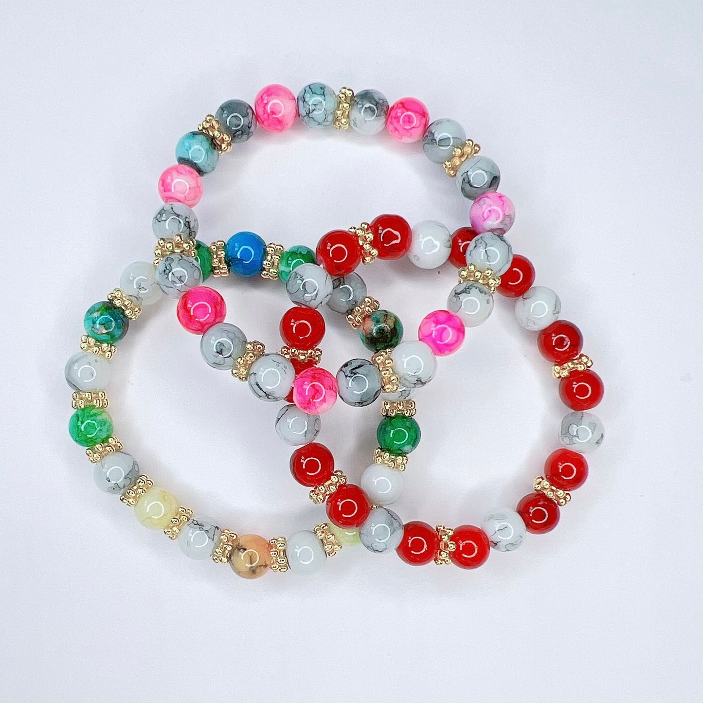 Marble Effects Multicoloured Bracelet Ima Artistry