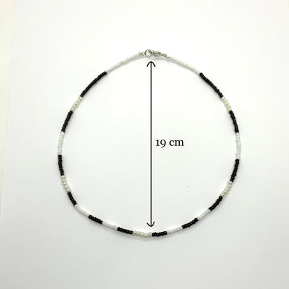 Seed Beaded Pearl Choker-Necklace Ima Artistry