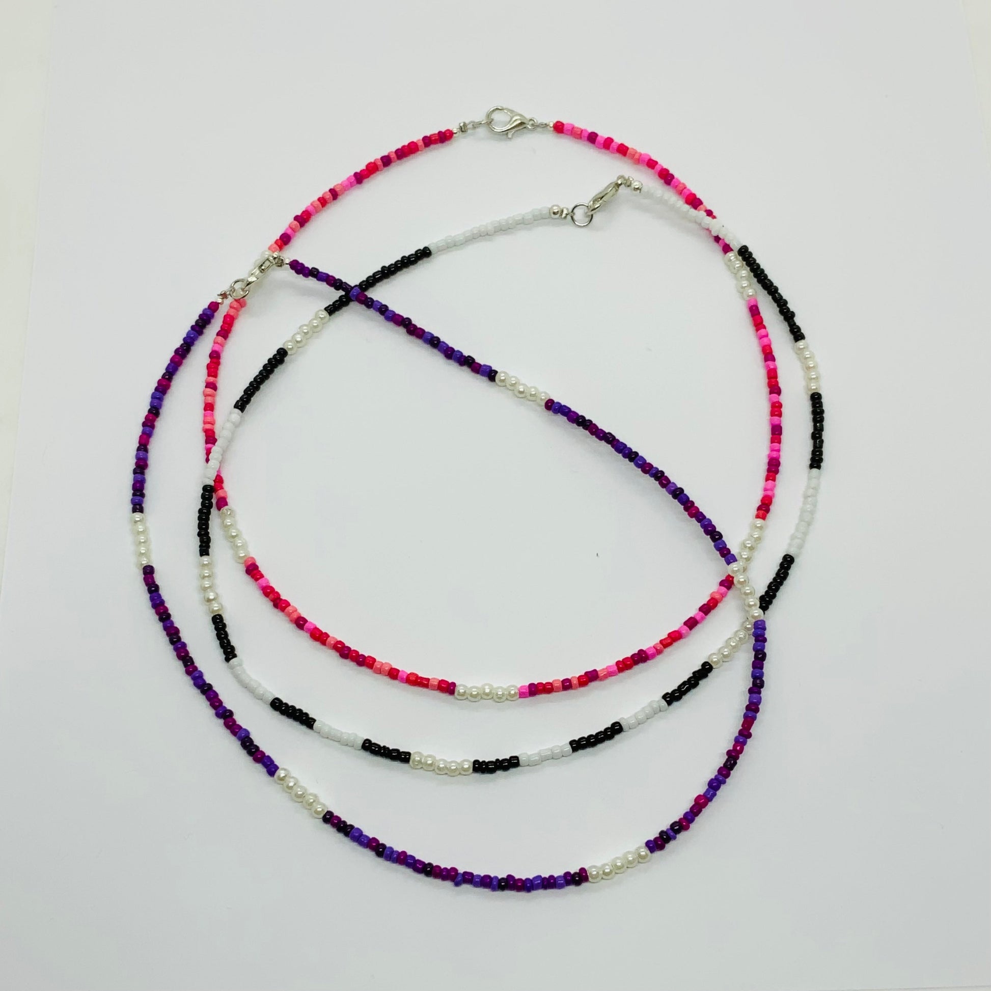 Seed Beaded Pearl Choker-Necklace Ima Artistry